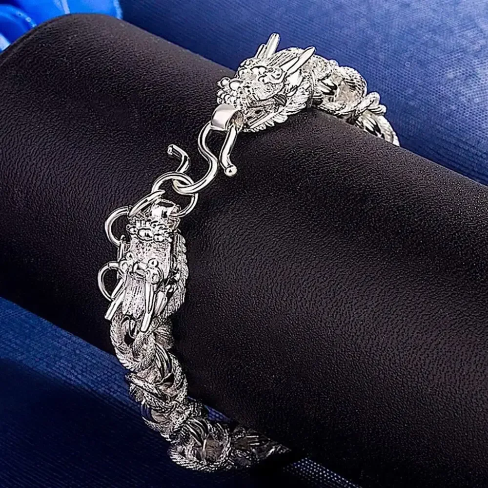 STERLING SILVER DRAGON BRACELET
